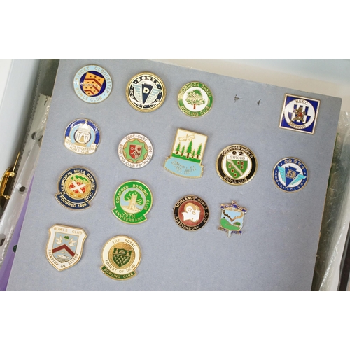 353 - A large and extensive collection of bowling badges from Wiltshire, Somerset, Bristol, Bath and surro... 