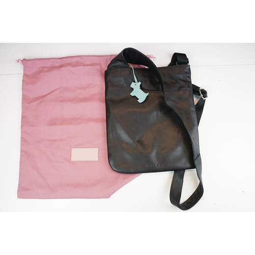 391 - Selection of seven Radley bags to include a black crossbody messenger bag with turquoise tag, Royal ... 