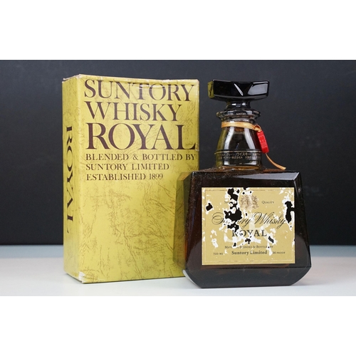 434A - Alcohol - six bottles, comprising: Suntory Whisky Royal, 720ml, boxed, Armagnac Les Comtes de Cadign... 