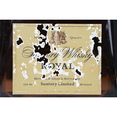 434A - Alcohol - six bottles, comprising: Suntory Whisky Royal, 720ml, boxed, Armagnac Les Comtes de Cadign... 