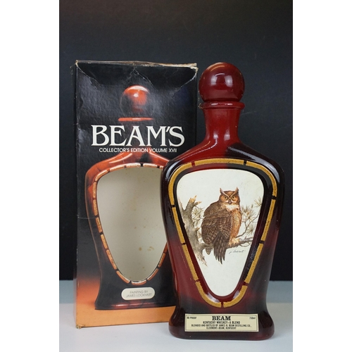 436A - Alcohol - four bottles of Beam's Collectors Edition XVIII with painting by James Lockhart, comprisin... 