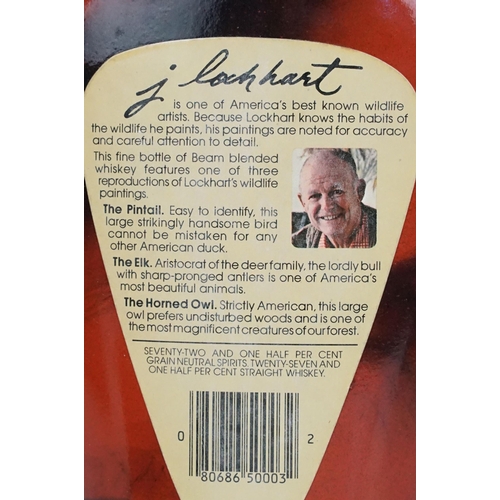 436A - Alcohol - four bottles of Beam's Collectors Edition XVIII with painting by James Lockhart, comprisin... 