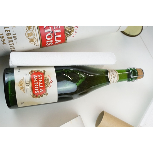 438 - Alcohol - Pair of Stella Artois 'The Celebration 1994' 75cl bottles and glasses, Whitbread boxed cel... 