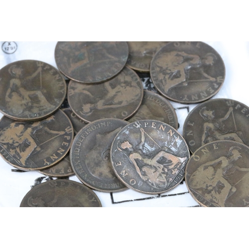 206 - A collection of British pre decimal coins to include Queen Victoria examples together with uncircula... 