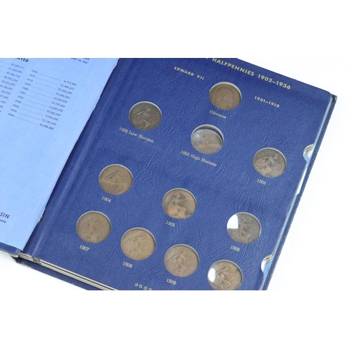 144 - A collection of British pre decimal coins, mostly within collectors folders to include some pre 1947... 