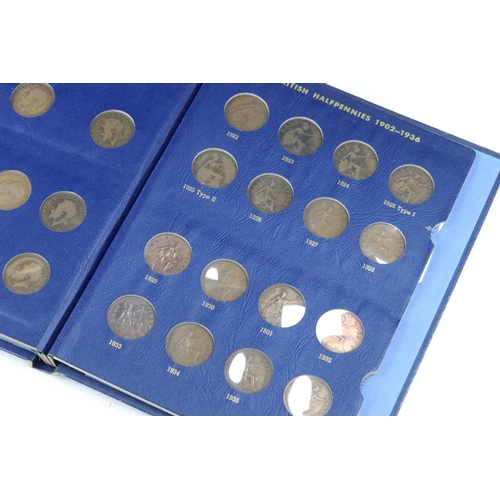 144 - A collection of British pre decimal coins, mostly within collectors folders to include some pre 1947... 