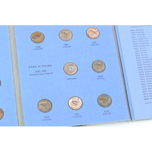 144 - A collection of British pre decimal coins, mostly within collectors folders to include some pre 1947... 