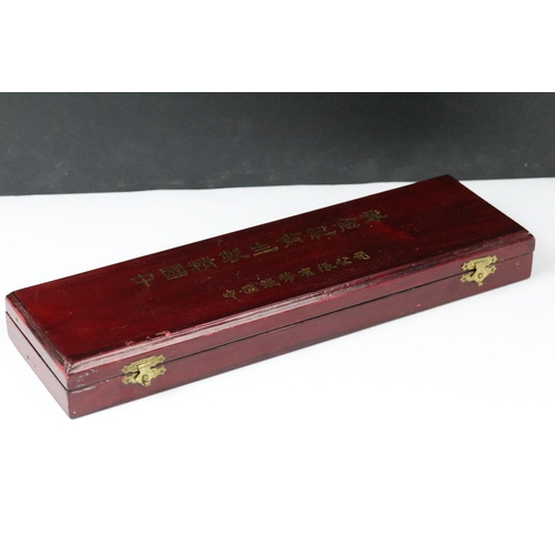 148 - A collection of twelve Chinese new year collectors coins encapsulated and contained within a two tie... 