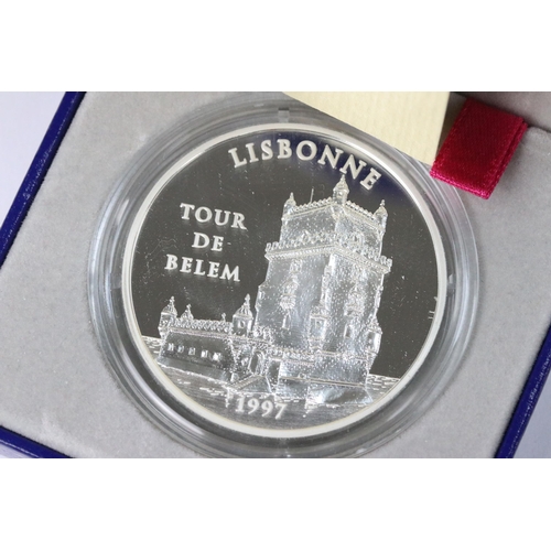 155 - A collection of fifteen Monnaie De Paris 'The Euro Collection' silver coins, all encapsulated within... 