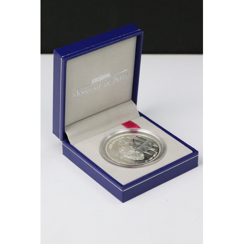 155 - A collection of fifteen Monnaie De Paris 'The Euro Collection' silver coins, all encapsulated within... 