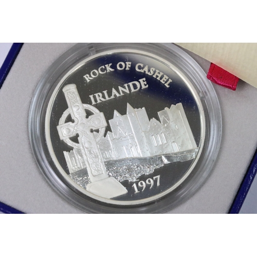 155 - A collection of fifteen Monnaie De Paris 'The Euro Collection' silver coins, all encapsulated within... 