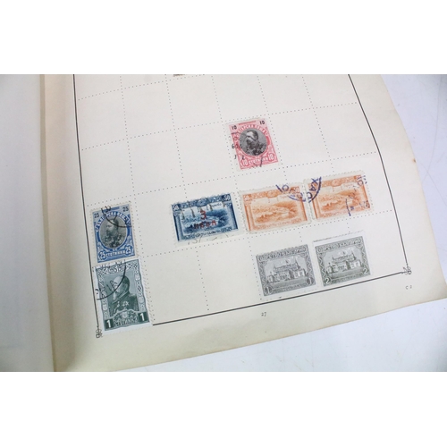 163A - A collection of stamps to include a Strand album with contents to include many early world and commo... 