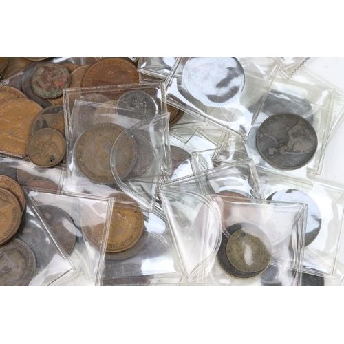 158 - A collection of mainly British pre decimal coins to include Queen Victoria examples together with so... 