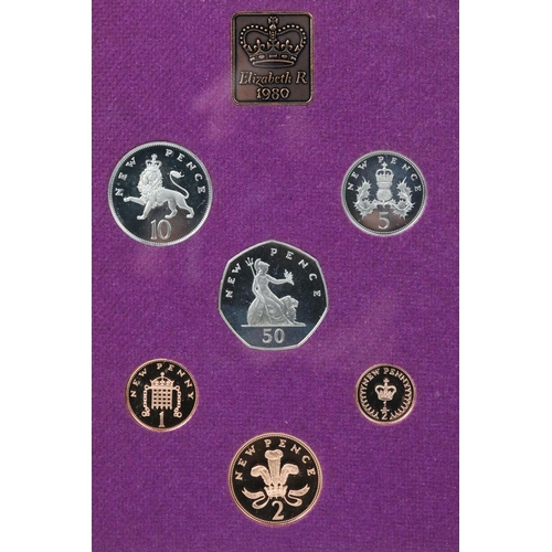 168 - A collection of nine Royal Mint brilliant uncirculated coin year sets to include 1974, 1975, 1976, 1... 