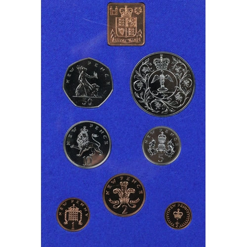 168 - A collection of nine Royal Mint brilliant uncirculated coin year sets to include 1974, 1975, 1976, 1... 