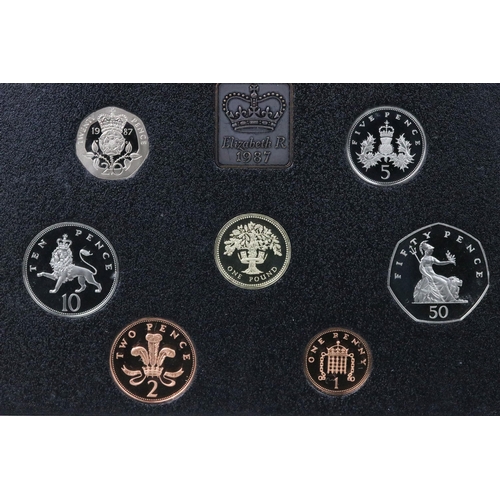 170 - A collection of six Royal Mint United Kingdom proof coin year sets to include 1983, 1984, 1985, 1983... 