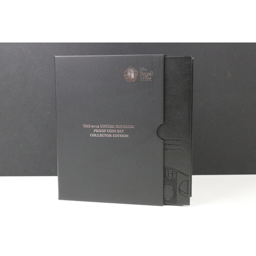 173 - A Royal Mint United Kingdom Queen Elizabeth II 2015 collectors edition proof coin set, encapsulated ... 