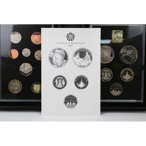 173 - A Royal Mint United Kingdom Queen Elizabeth II 2015 collectors edition proof coin set, encapsulated ... 