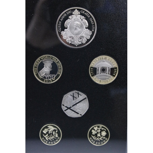 174 - A Royal Mint United Kingdom Queen Elizabeth II 2014 collectors edition proof coin set, encapsulated ... 