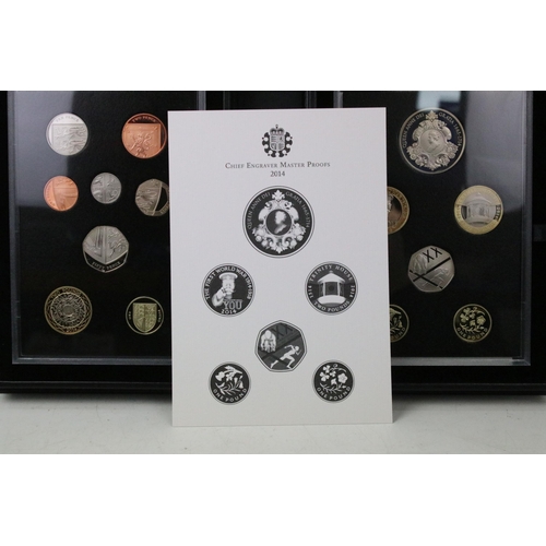 174 - A Royal Mint United Kingdom Queen Elizabeth II 2014 collectors edition proof coin set, encapsulated ... 