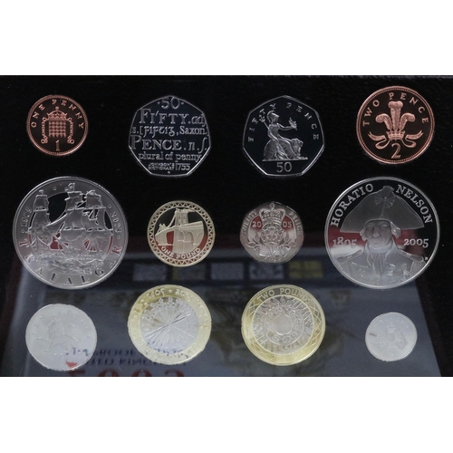 178 - A collection of six Royal Mint United Kingdom Queen Elizabeth II proof coin annual year sets to incl... 