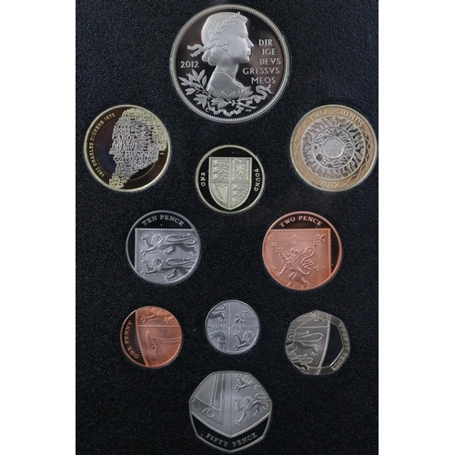 180 - A collection of four Royal Mint United Kingdom Queen Elizabeth II proof coin annual year sets to inc... 