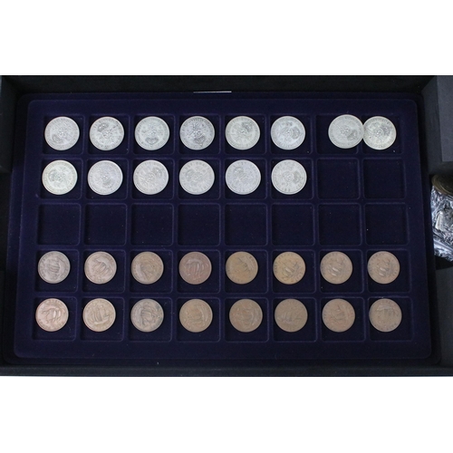 53 - A collection of mainly King Edward VII and King George V British pre decimal coins to include a sele... 