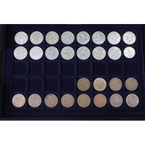 53 - A collection of mainly King Edward VII and King George V British pre decimal coins to include a sele... 