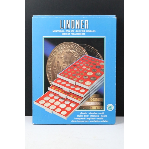 55 - A collection of United States of America coin contained within a Lindner collectors case.