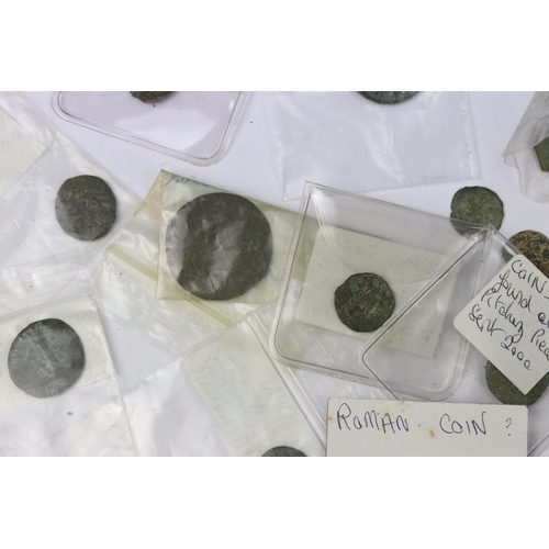 57 - A good collection of mixed bronze Roman coins of various Emperors.