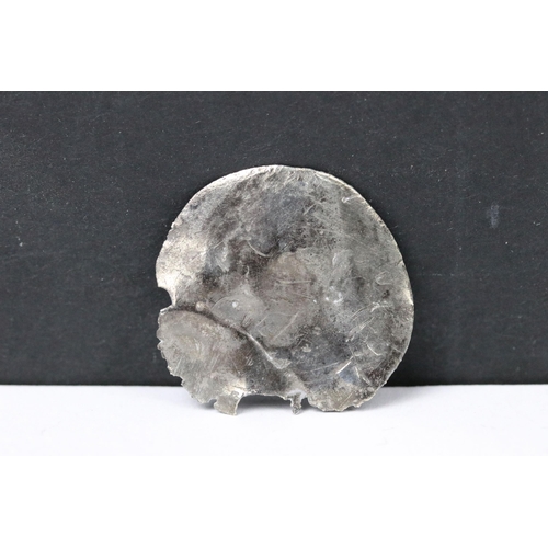 59 - A British Queen Elizabeth I 1593 hammered silver sixpence coin together with a 1560 hammered silver ... 