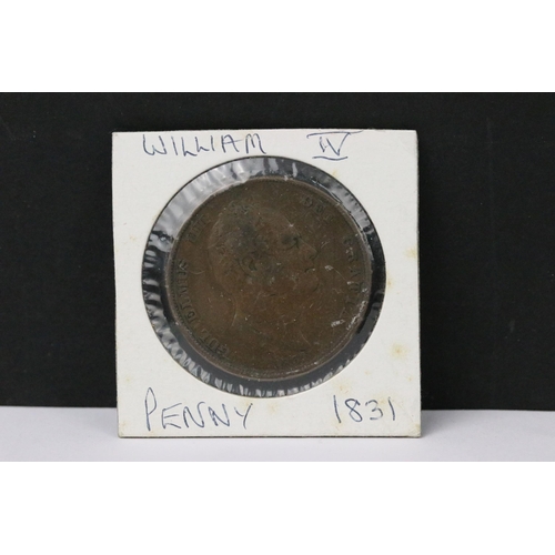 60 - Two Queen Victoria Bun pennies to include 1841 and 1854 examples together with a King George III 180... 