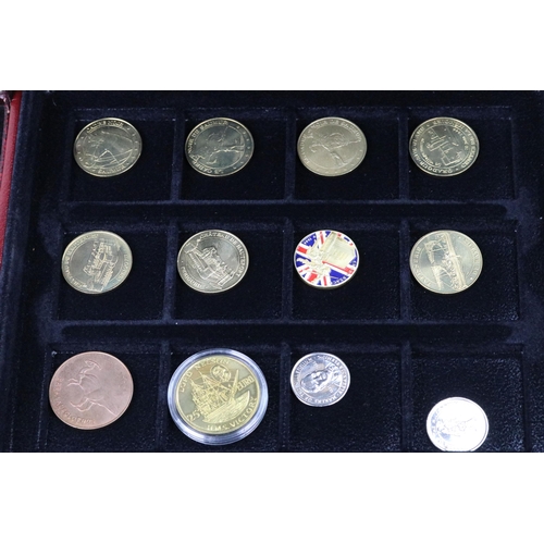 63 - A collection of coins to include a large quantity of commemorative crowns including circulated and u... 