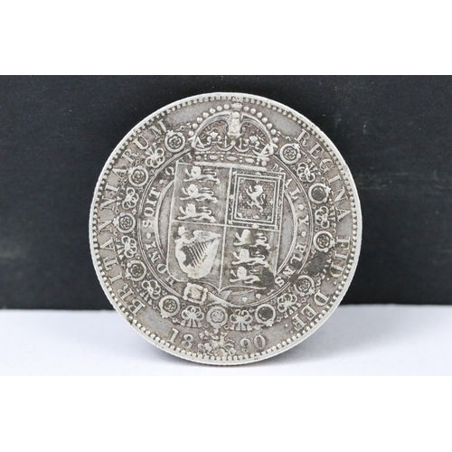 86 - A collection of mainly British pre decimal silver coins to include Queen Victoria and King Edward VI... 