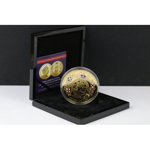 88 - A Bradford Exchange Queen Elizabeth II 65th Anniversary 2018 '10 Crowns' coin, Tristan De Cunha, enc... 