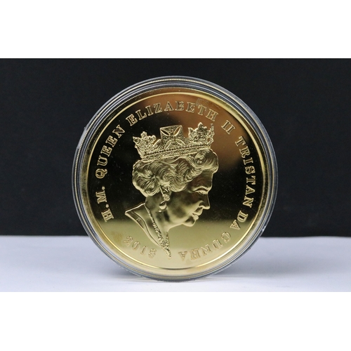 88 - A Bradford Exchange Queen Elizabeth II 65th Anniversary 2018 '10 Crowns' coin, Tristan De Cunha, enc... 