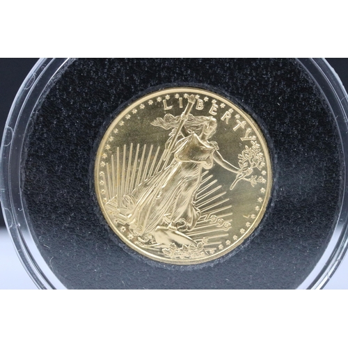 97 - A United States of America Liberty Head 1/4 Oz Fine Gold 10 Dollar Coin. Date 1995. Mint / Uncircula... 