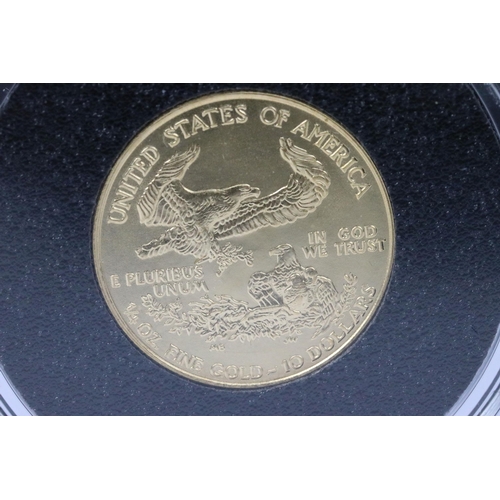 97 - A United States of America Liberty Head 1/4 Oz Fine Gold 10 Dollar Coin. Date 1995. Mint / Uncircula... 