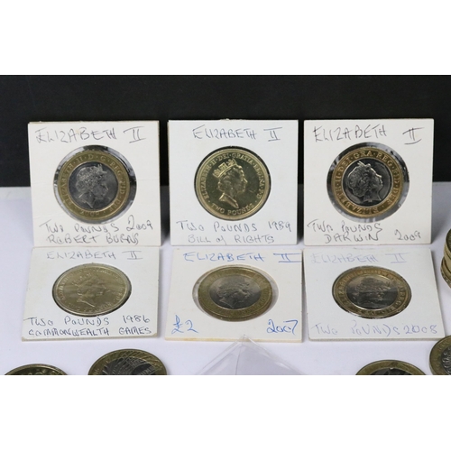 11 - A Collection of British Royal Mint circulated and uncirculated collectable £2 coins to include Bill ... 