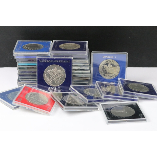 12 - A collection of British uncirculated coins and medallions within fitted plastic display cases to inc... 