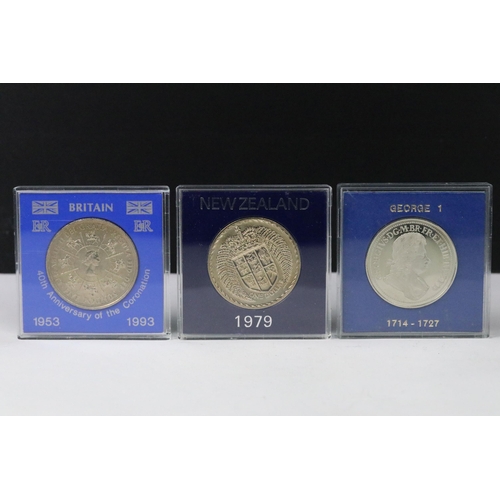 12 - A collection of British uncirculated coins and medallions within fitted plastic display cases to inc... 