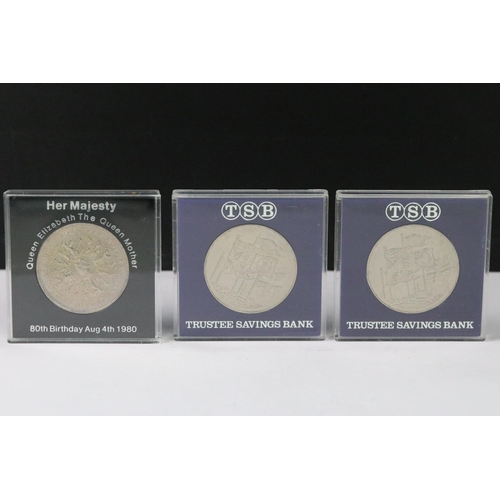 12 - A collection of British uncirculated coins and medallions within fitted plastic display cases to inc... 