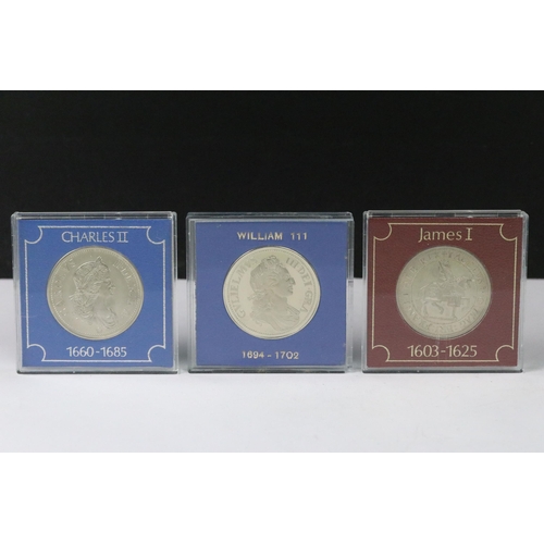 12 - A collection of British uncirculated coins and medallions within fitted plastic display cases to inc... 