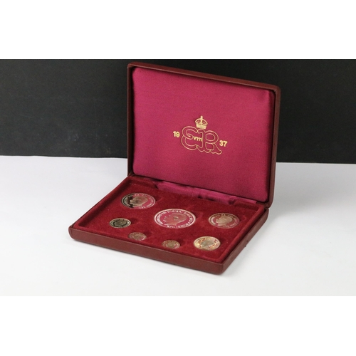 29 - The King Edward VIII centenary pattern coin collection, seven proof coins struck in sterling silver,... 