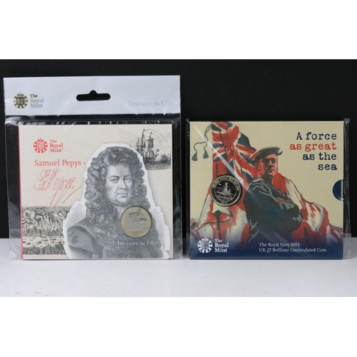 46 - A collection of twenty British Royal Mint commemorative collectors £2 coin packs to include 2011 The... 