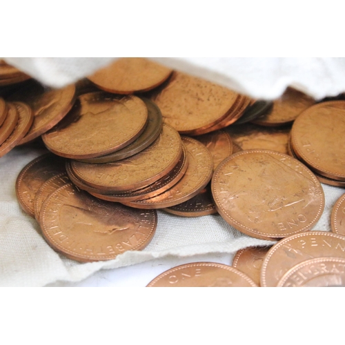 152 - A large collection of British pre decimal coins within folders to include a good selection of pre 19... 