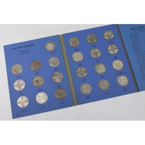 152 - A large collection of British pre decimal coins within folders to include a good selection of pre 19... 