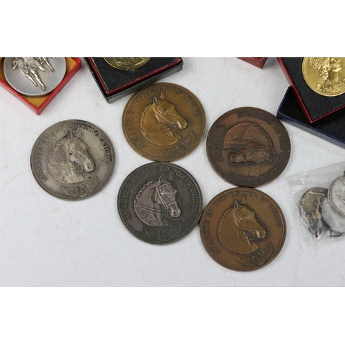 16 - A large collection of Royal and Sporting related medals and medallions to include silver examples.