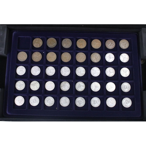 18 - A collection of British King George V circulated coins to include a good selection of silver example... 