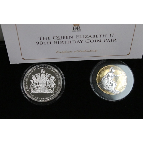 187 - A large collection of proof like collectors coins, mostly silver and gold plated commemorative examp... 